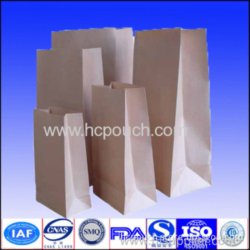 New Design Quad Seal Kraft Paper Chip Bag 
